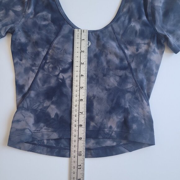 Lululemon Align T-shirt Diamond Dye Lunar Rock True Navy - Picture 7 of 9